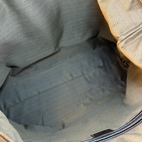 COA Fendi Zucca Tote Goldtone Hardware, Adjustable Sides, Leather Straps - Picture 13 of 15